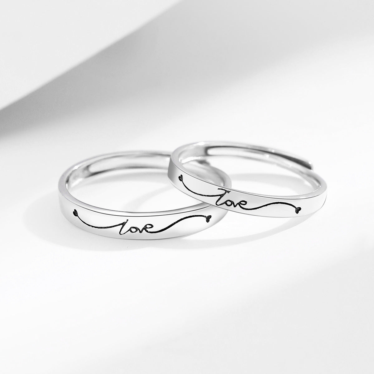 Vintage Pair S925 Sterling Silver Women's Ring