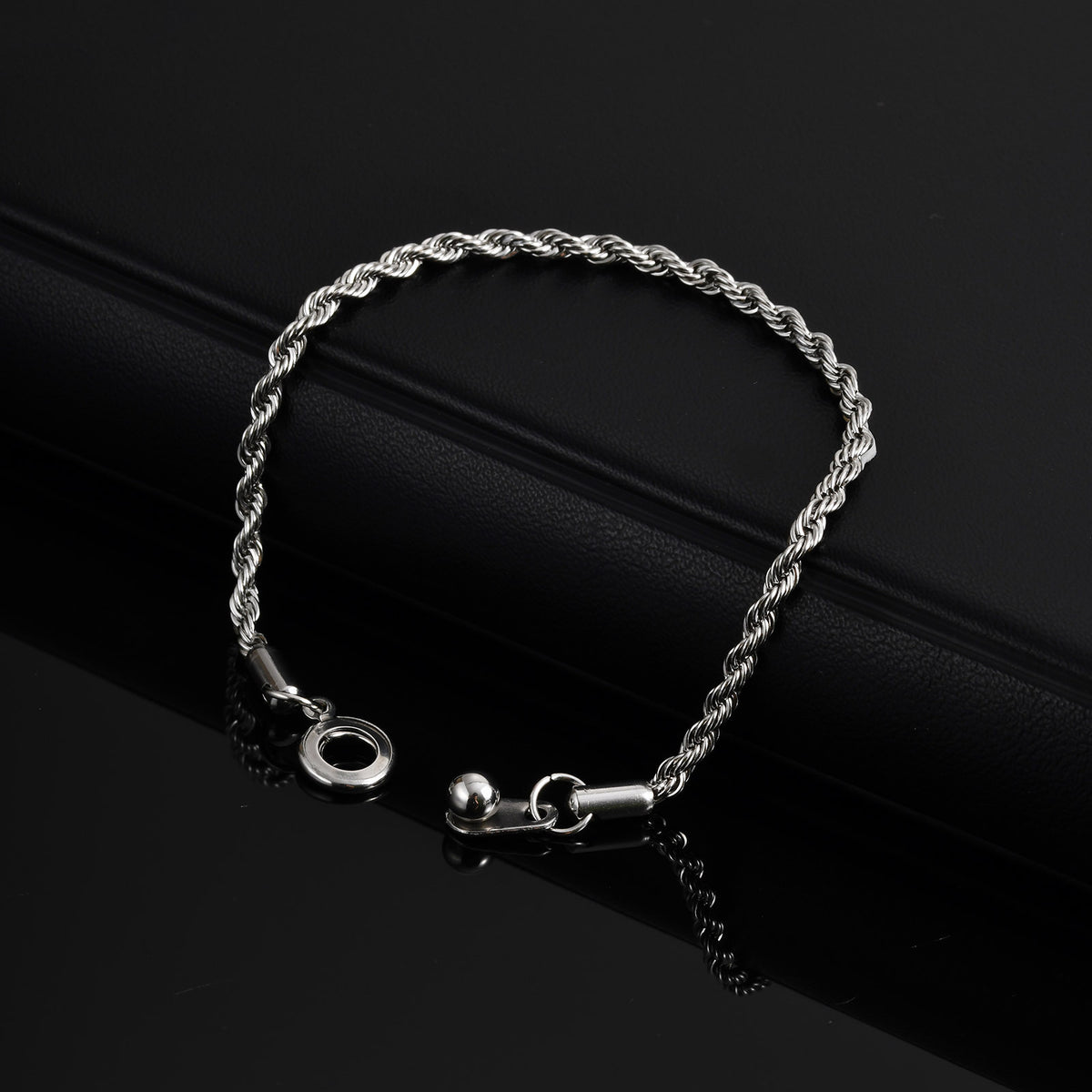 Braided Minimalist Stainless Steel Bracelet for Men