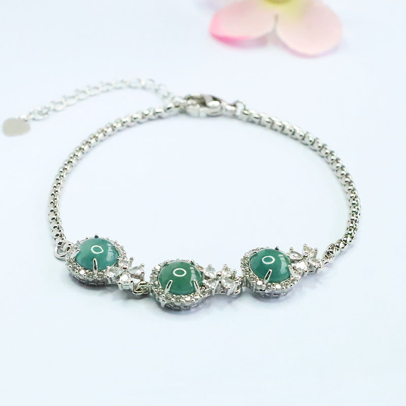 Blue Water Jadeite Princess-Inspired Bracelet