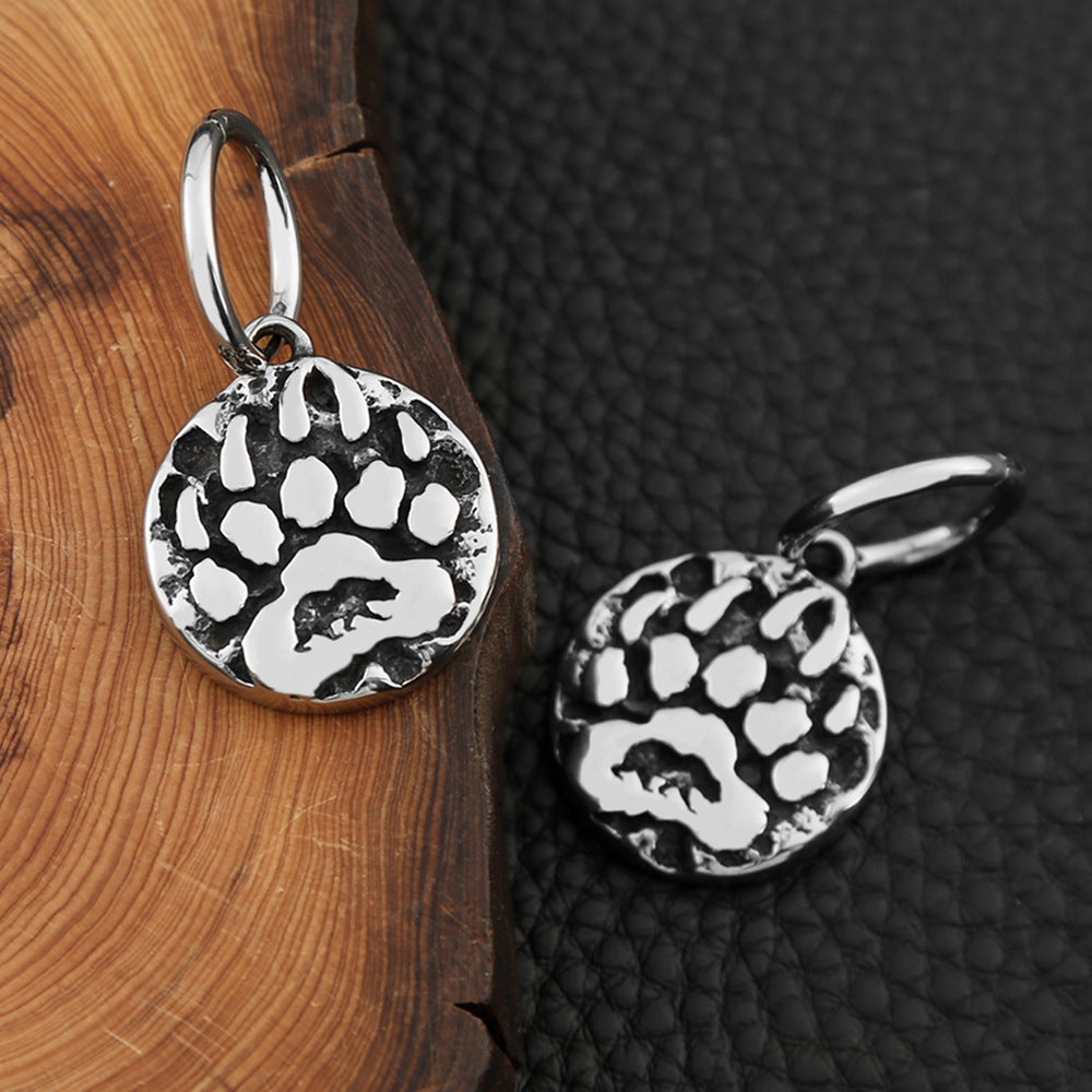 European and American Foreign Trade Titanium Steel Viking Earrings