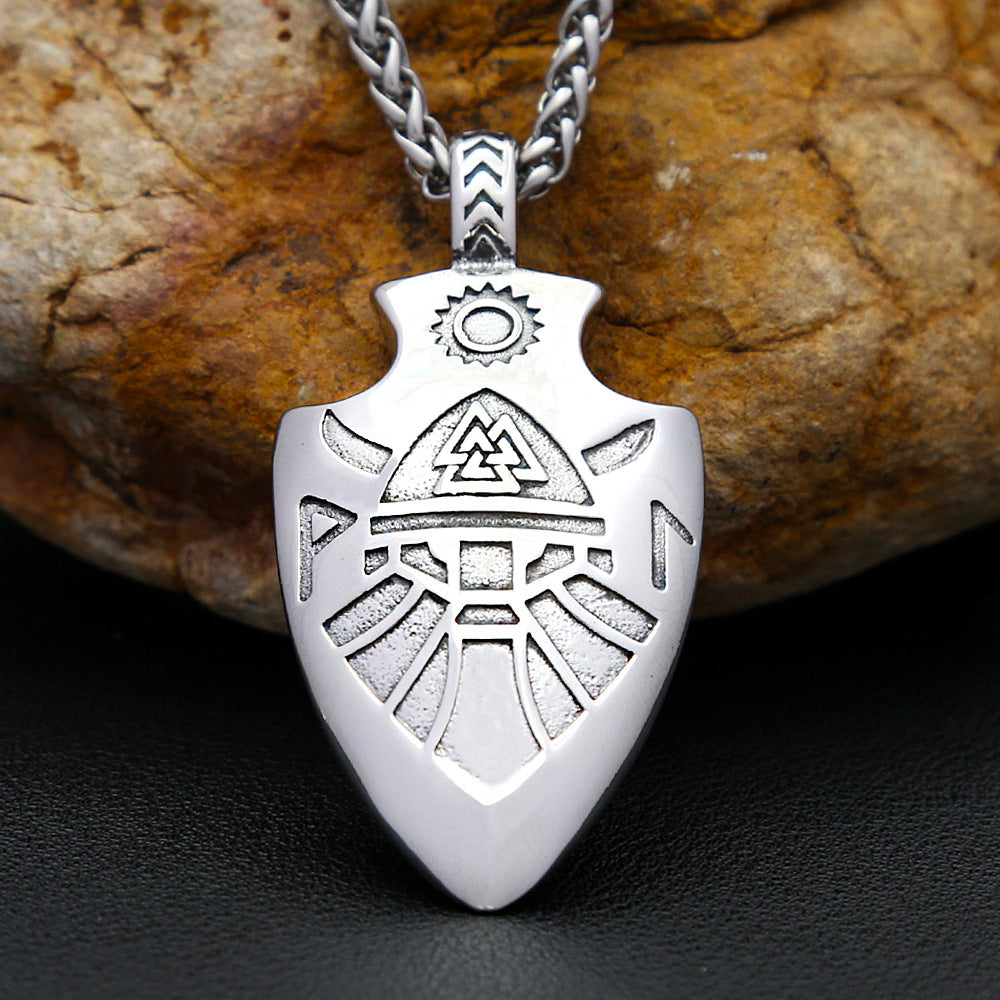 Celtic Viking Stainless Steel Men's Pendant Necklace