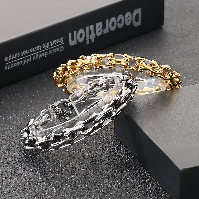 Personalized Skull Buckle Bracelet For Men Planderful