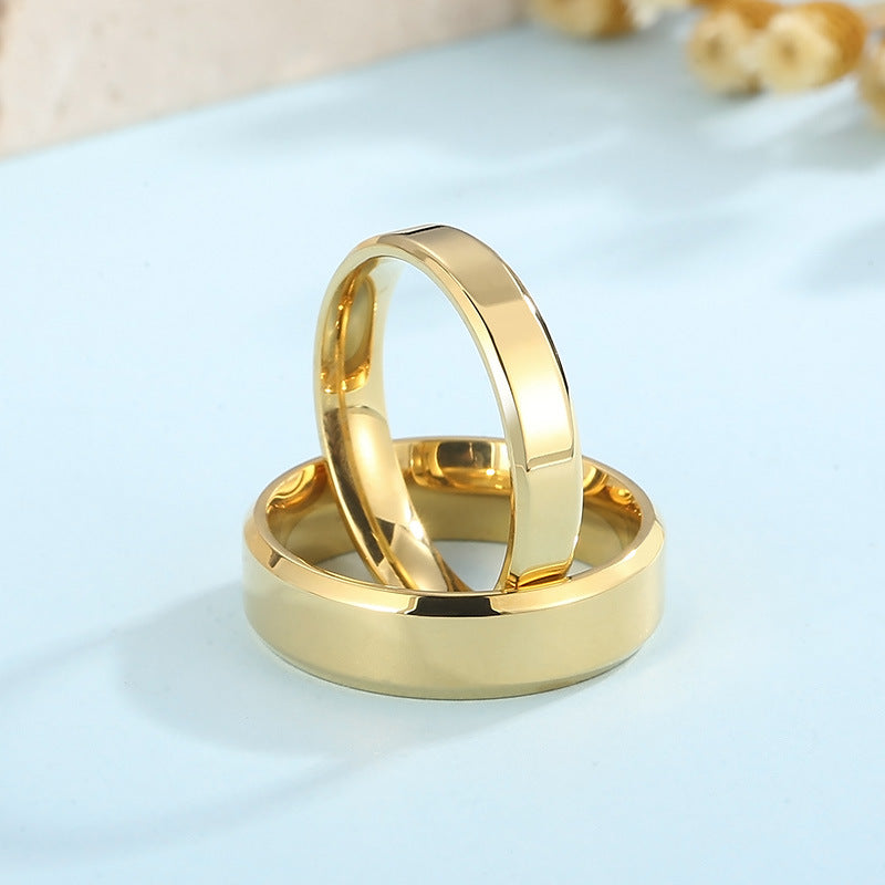 Korean With The Same Stainless Steel Ring, Harajuku Cold Wind Smooth