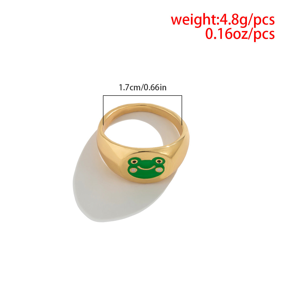 Planderful Oil Drop Ring For Women Versatile Geometric Metal Jewelry Statement Accessory
