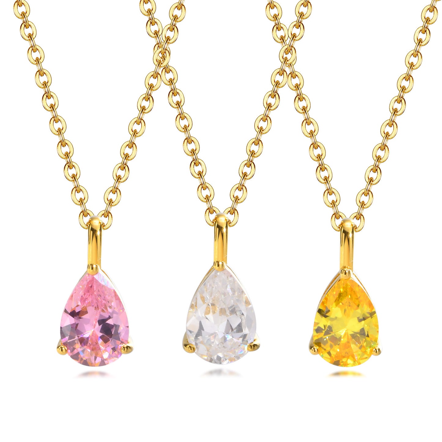 Stainless Steel Necklace Female Titanium Steel O-Shaped Pendant