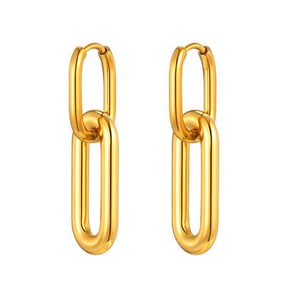 Stainless Steel Geometric Earrings