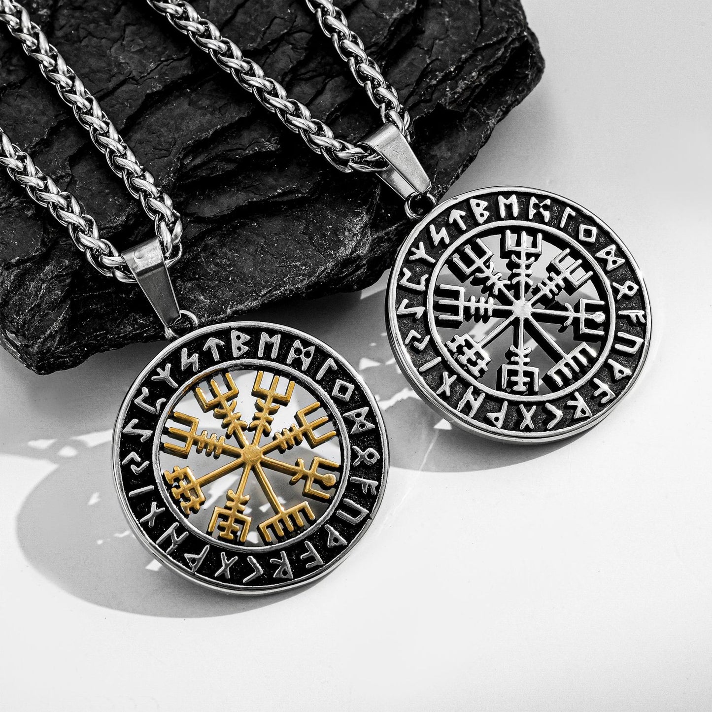Planderful Collection Viking Totem Pendant Necklace Unisex Titanium Steel Personalized For Men Women