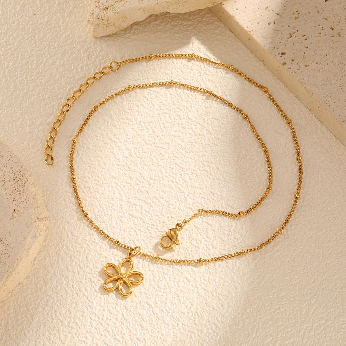 Flower Stainless Steel Necklace for Women