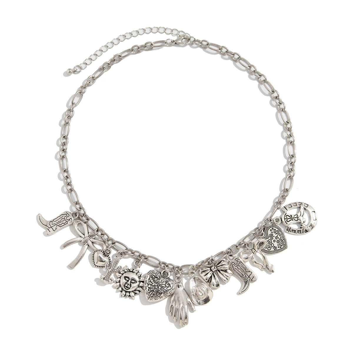 Planderful Vienna Verve Necklace – Personalized Retro Punk Bow Pendant