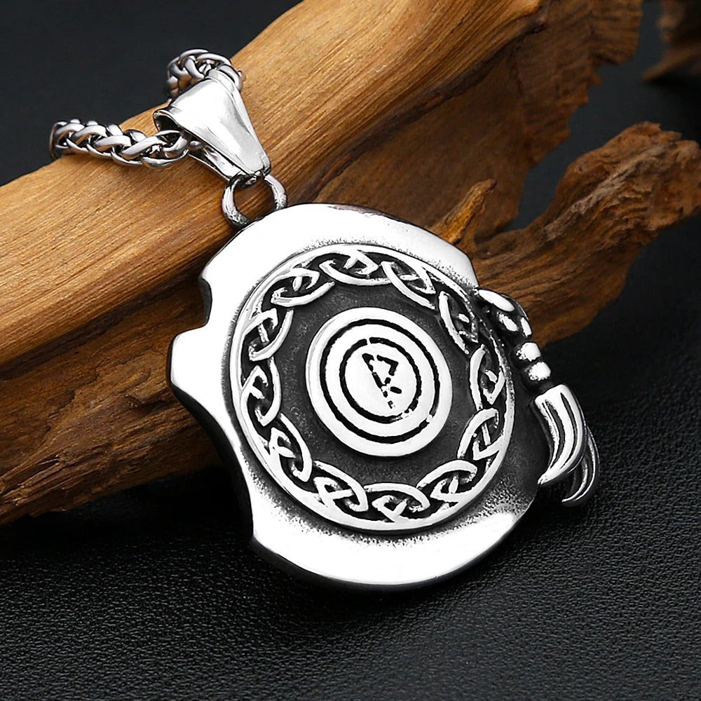 Vintage Viking Stainless Steel Men's Pendant Necklace