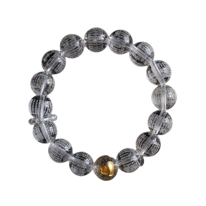 Planderful Fortune's Favor Bracelet – Handcrafted Crystal Buddha Bead Design
