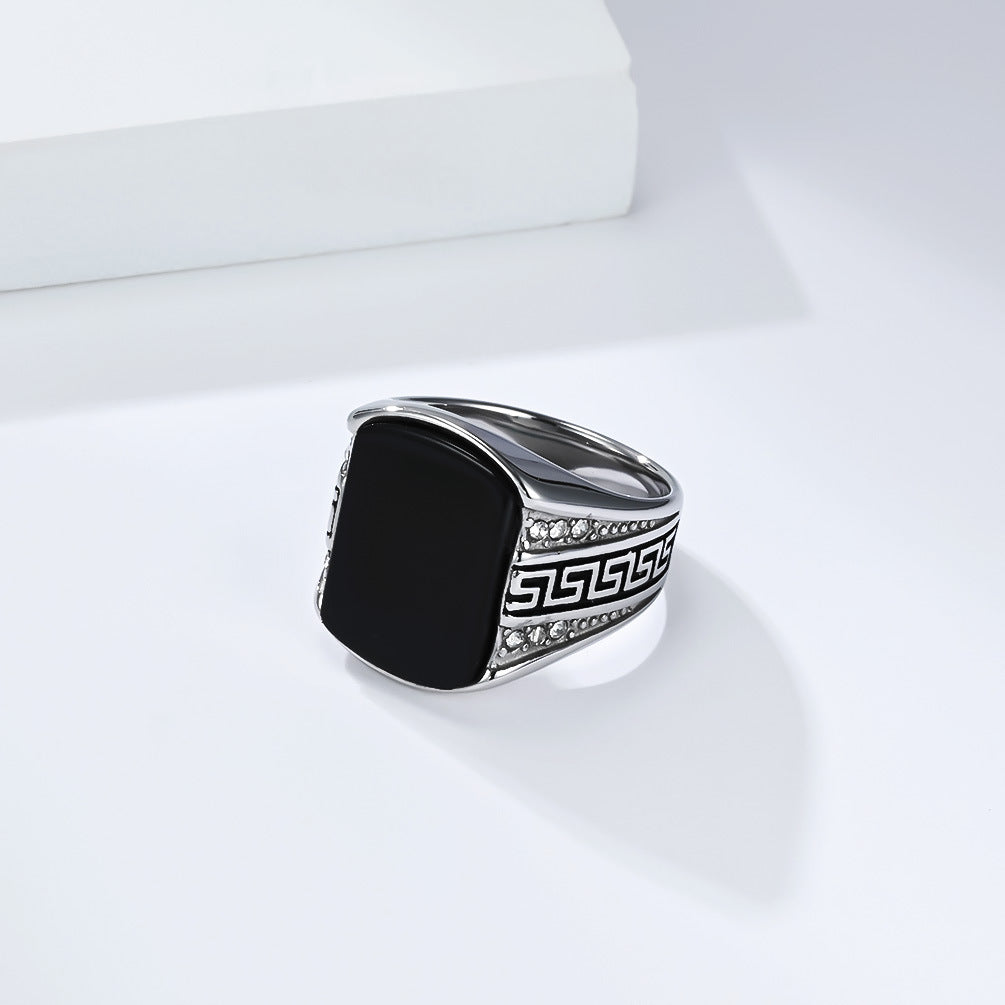Steel Ring - Elegant Mens Ring Planderful