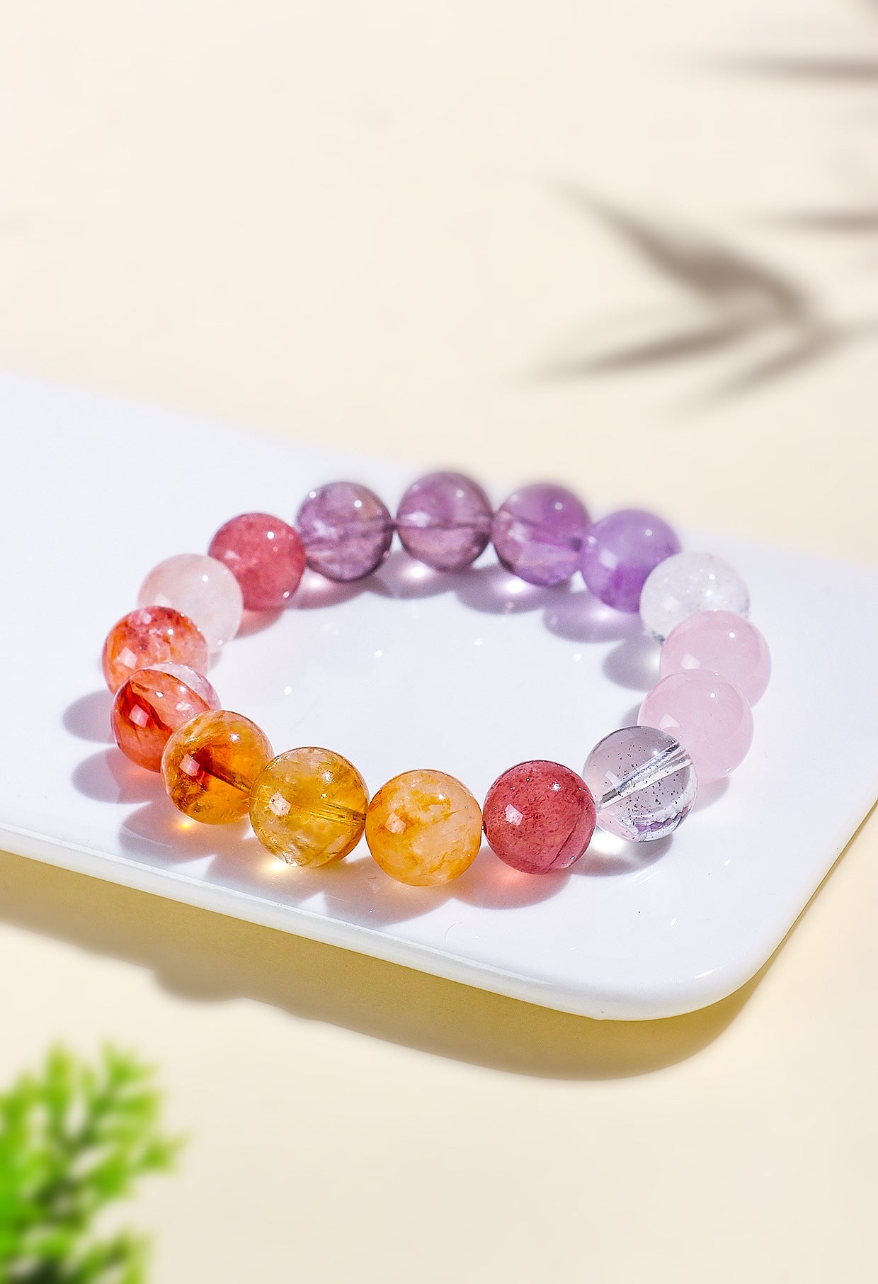 Planderful Fortune's Favor Bracelet – Fresh and Sweet Sea Blue Powder Crystal