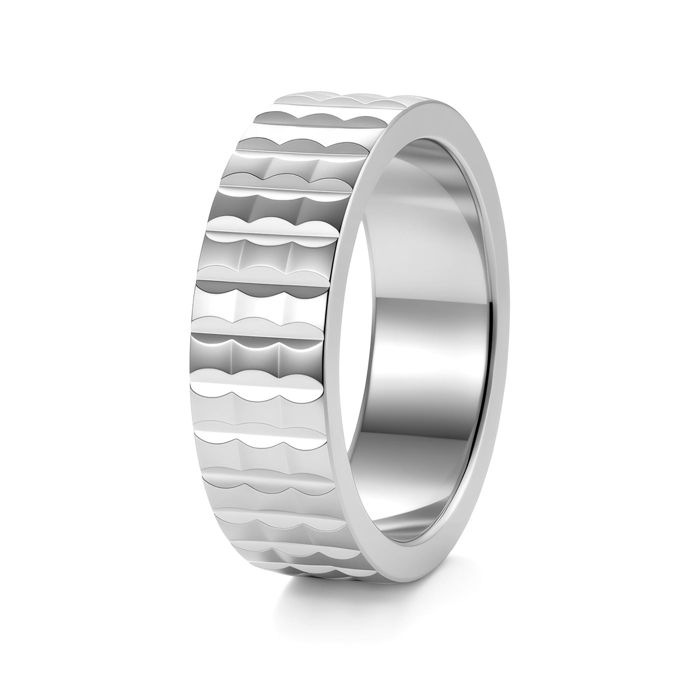 Planderful Everyday Genie 7mm Stainless Steel Ring for Men Unisex Jewelry Minimalist Durable