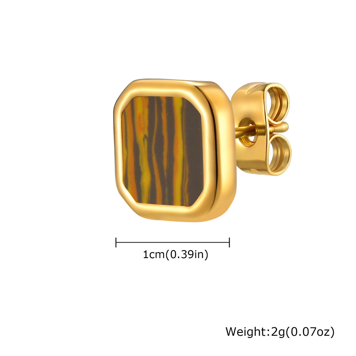 Stainless Steel Inlay Earrings — Six Styles