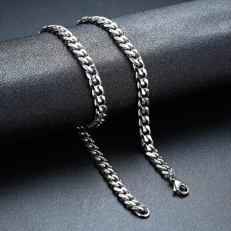 Cross-Border Men's Jewelry Stainless Steel Pendant Necklace