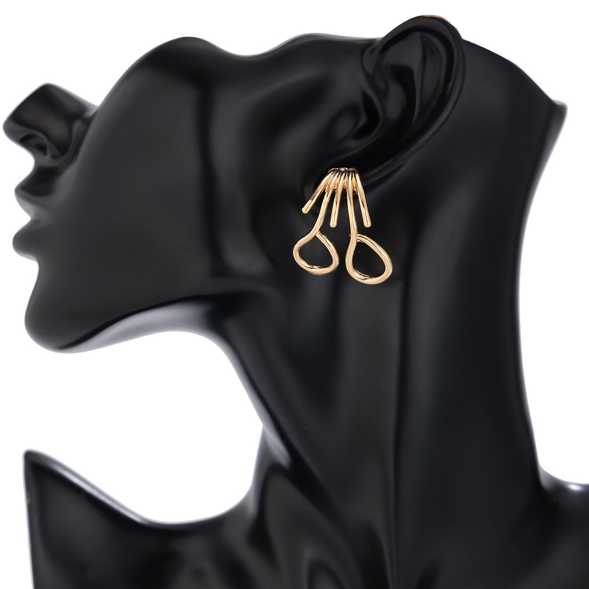 Planderful Geometric Stripe Earrings Polished Metal Statement Jewelry For Women Vienna Verve