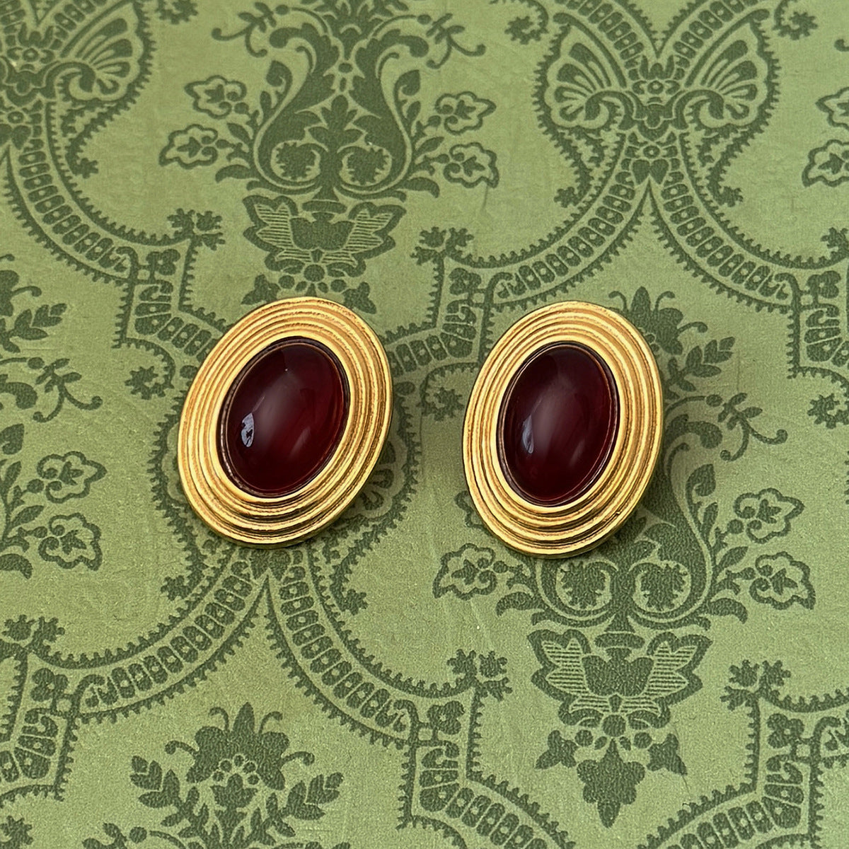 Planderful Earrings For Women Color Stone Oval Geometric