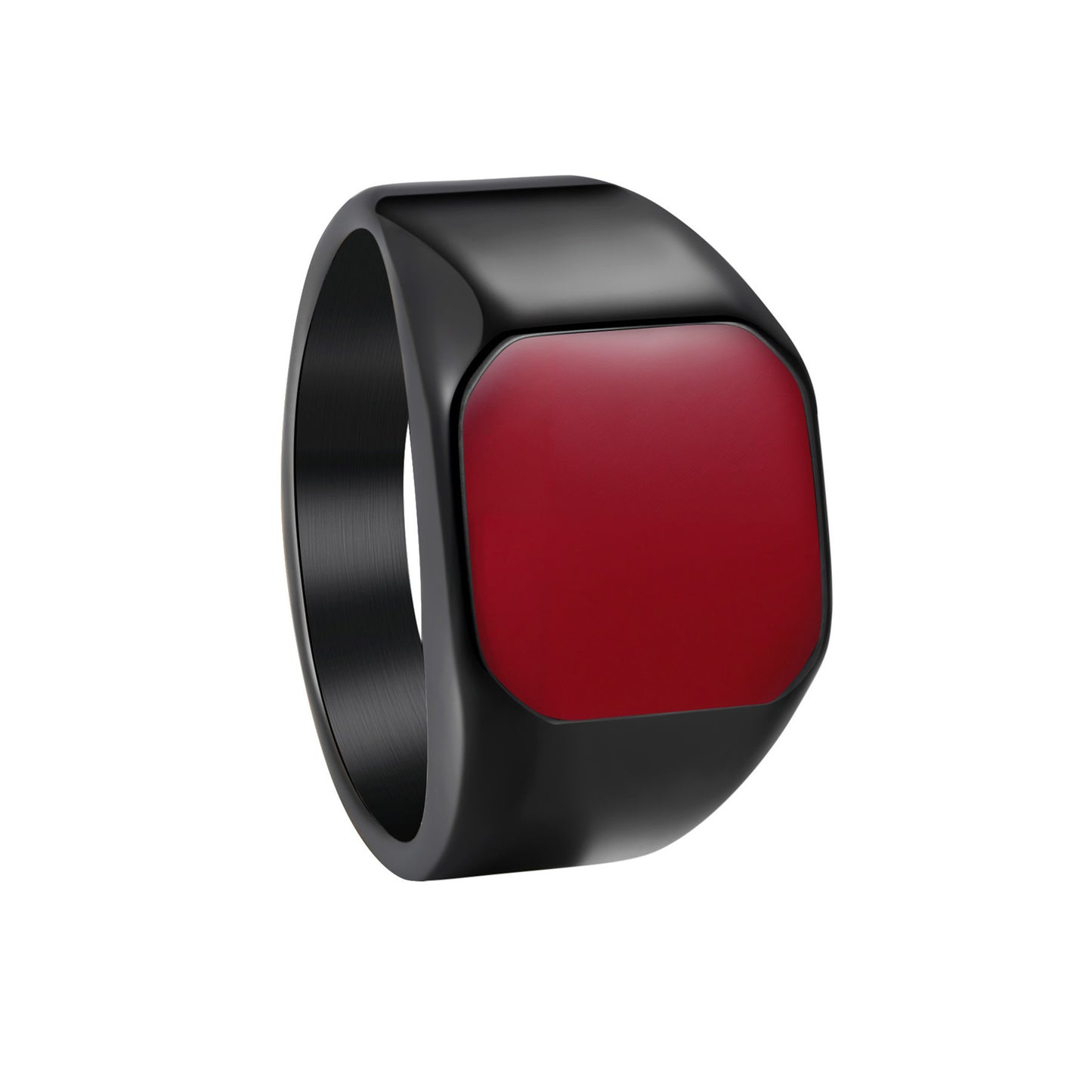 Titanium Steel Ring Unisex Square Design Durable Minimalist Jewelry By Planderful Everyday Genie Collection