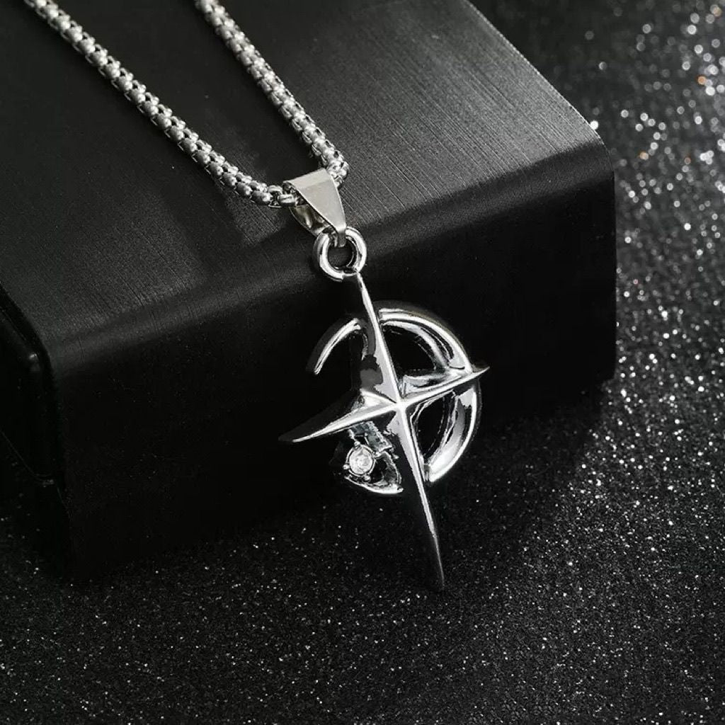 Planderful Jewelry Stainless Steel Zircon Star Necklace