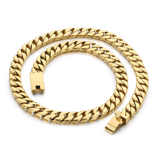 Hipster Dopamine Bracelet And 12mm Cuban Chain For Men