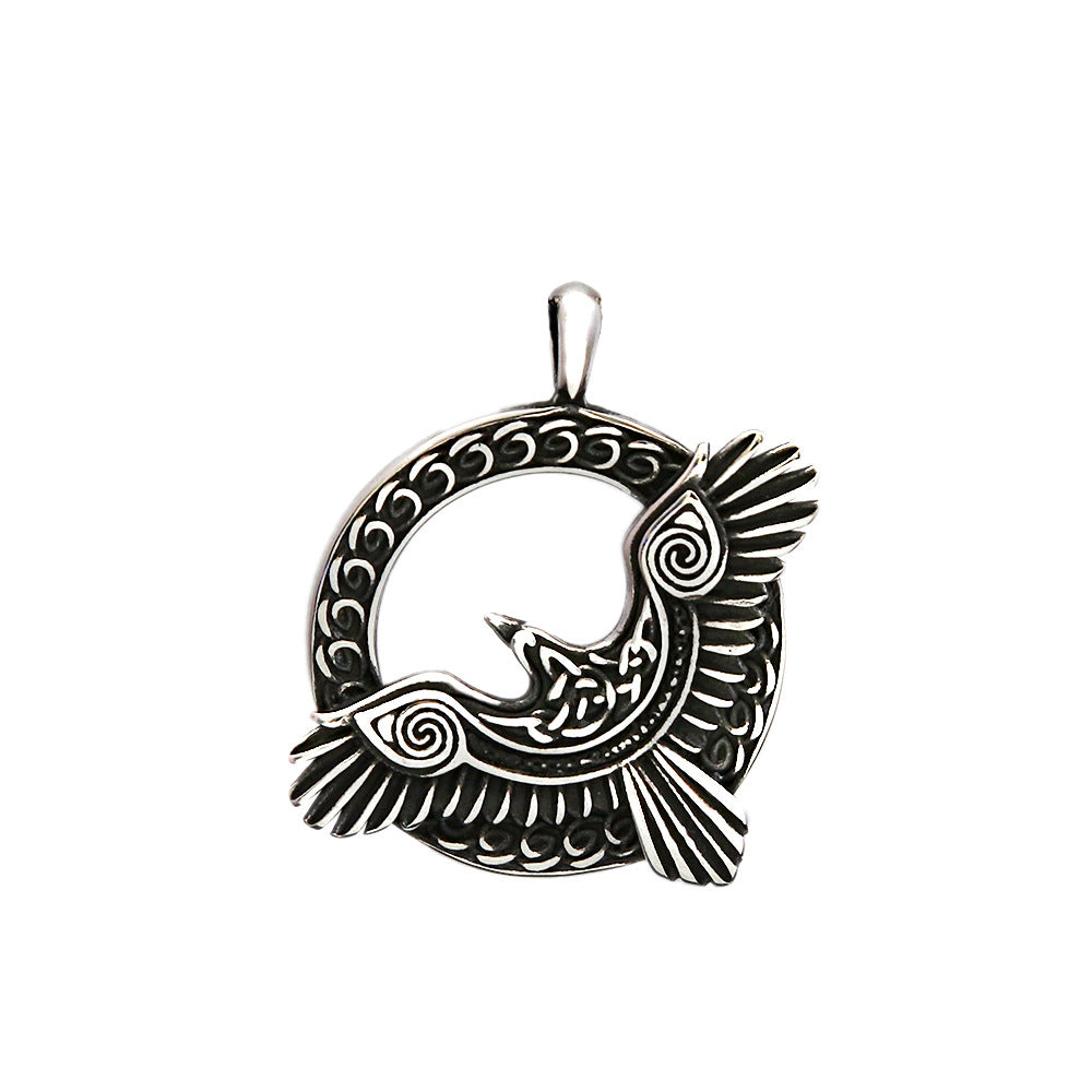 Fashionable Personalized Titanium Steel Viking Eagle Necklace