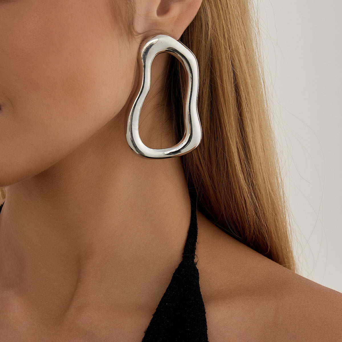 Snake Shaped Exaggerated Long Twist Earrings Planderful Vienna Verve For Women Hollow Geometric Statement