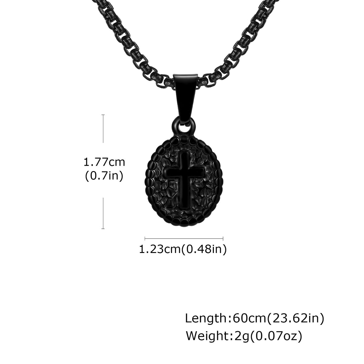 Vintage Cross Medallion Pendant — Three Finishes