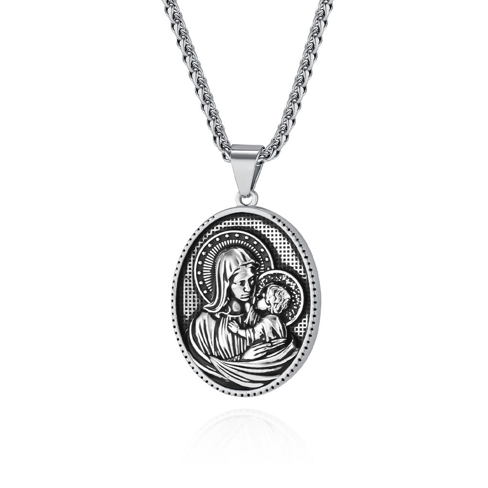 European And American Virgin Mary Pendant For Men Gifts
