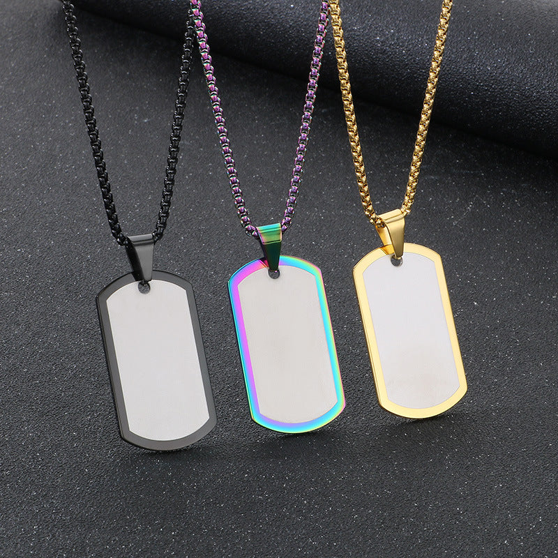 Planderful Men Hip Hop Metal Pendant Necklace Durable Urban