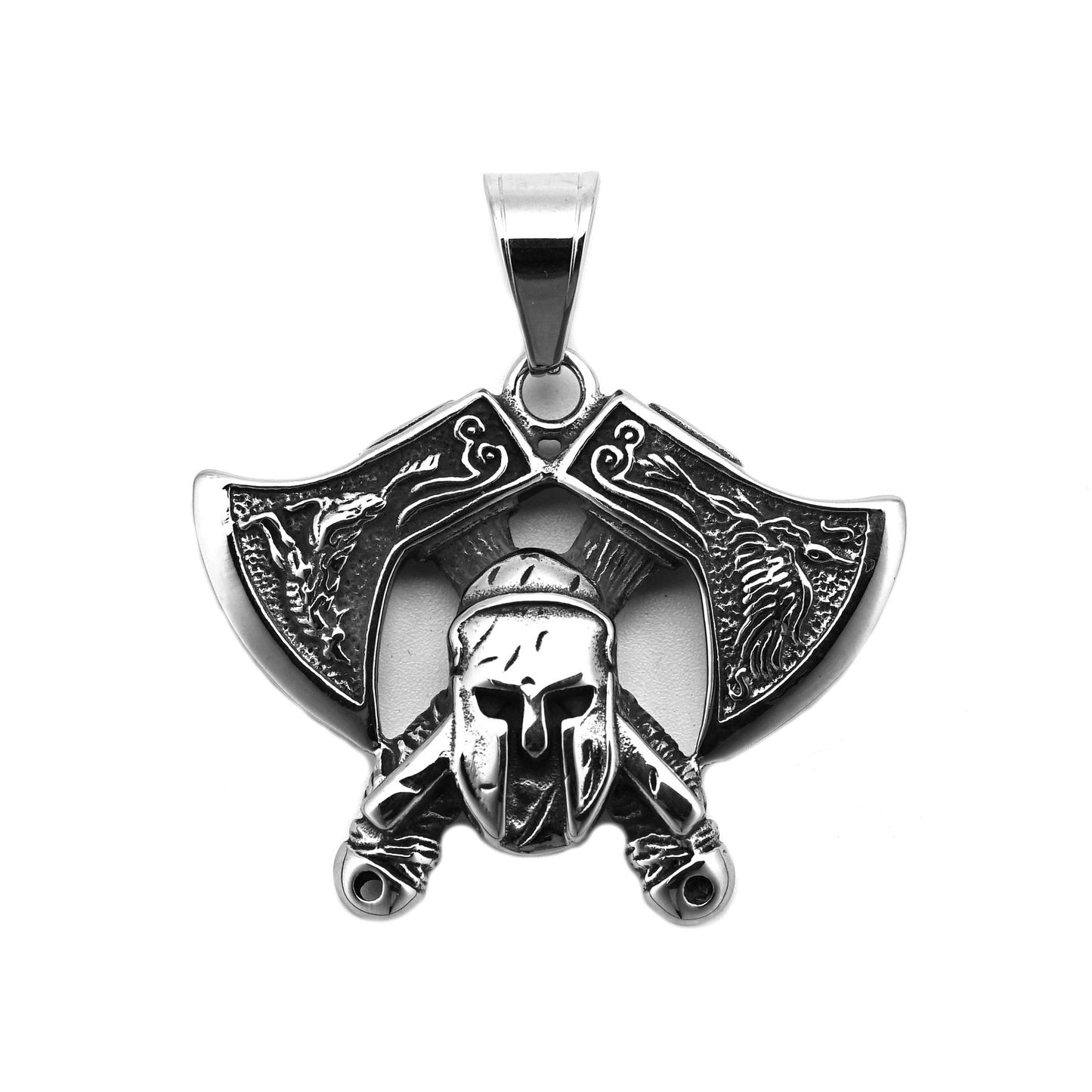Steel Necklace - Vintage Viking Pendant