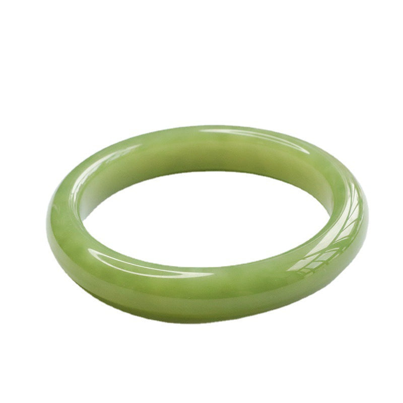 Yellow Hetian Jade Classic Bangle
