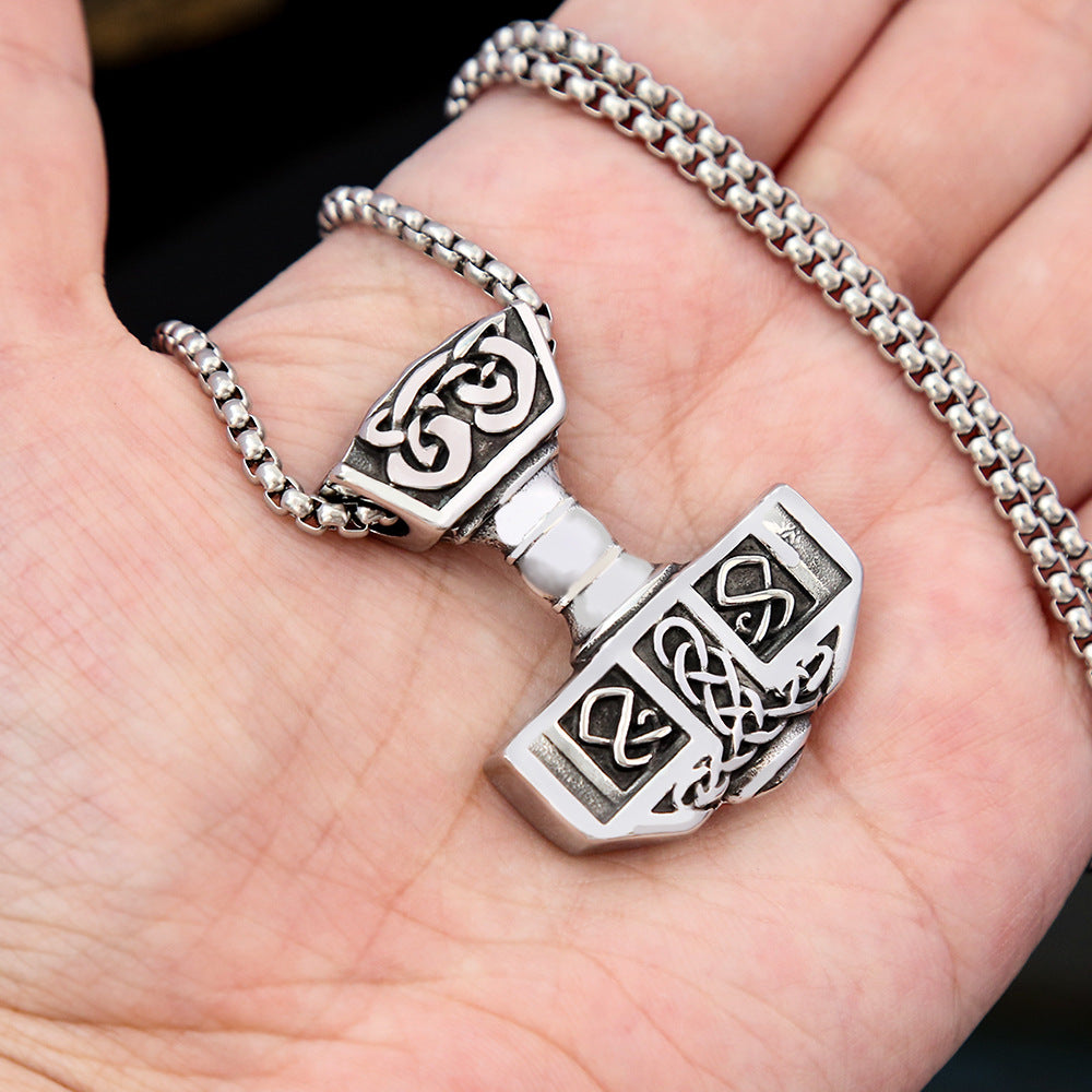 Boys Necklace Trendy Brand Hip Hop Titanium Steel Pendant Accessories