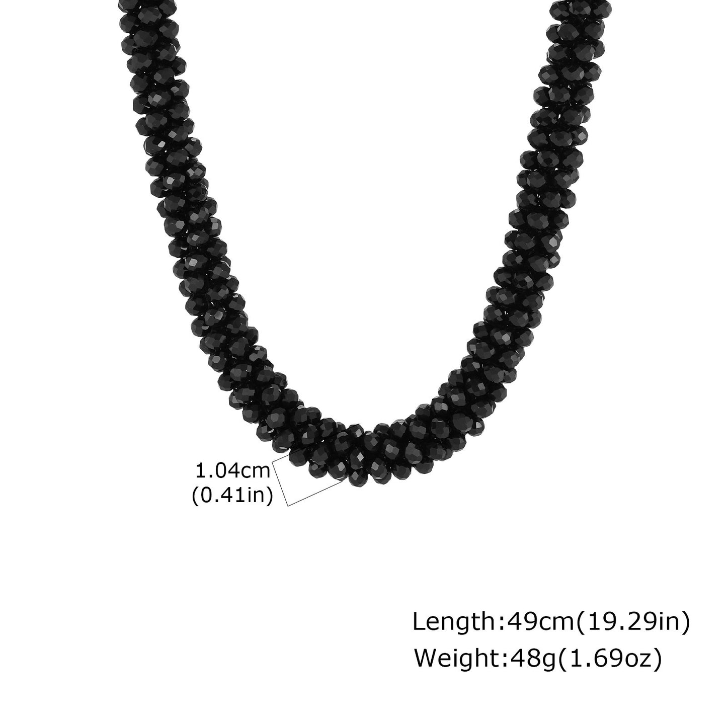 Ladies Dopamine Crystal Beaded Necklace Daily With Sweet Girly Clavicle Chain
