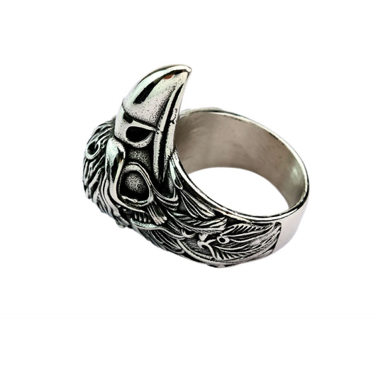Planderful Wolf Head Ring Unisex Bold Open Ring Retro Silver For Men Women Statement Hip Hop Style