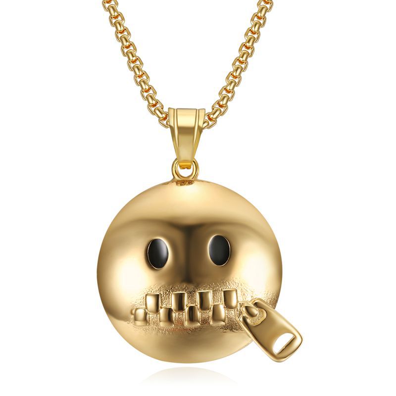 Stainless Steel Necklace – Statement Hip Hop Pendant