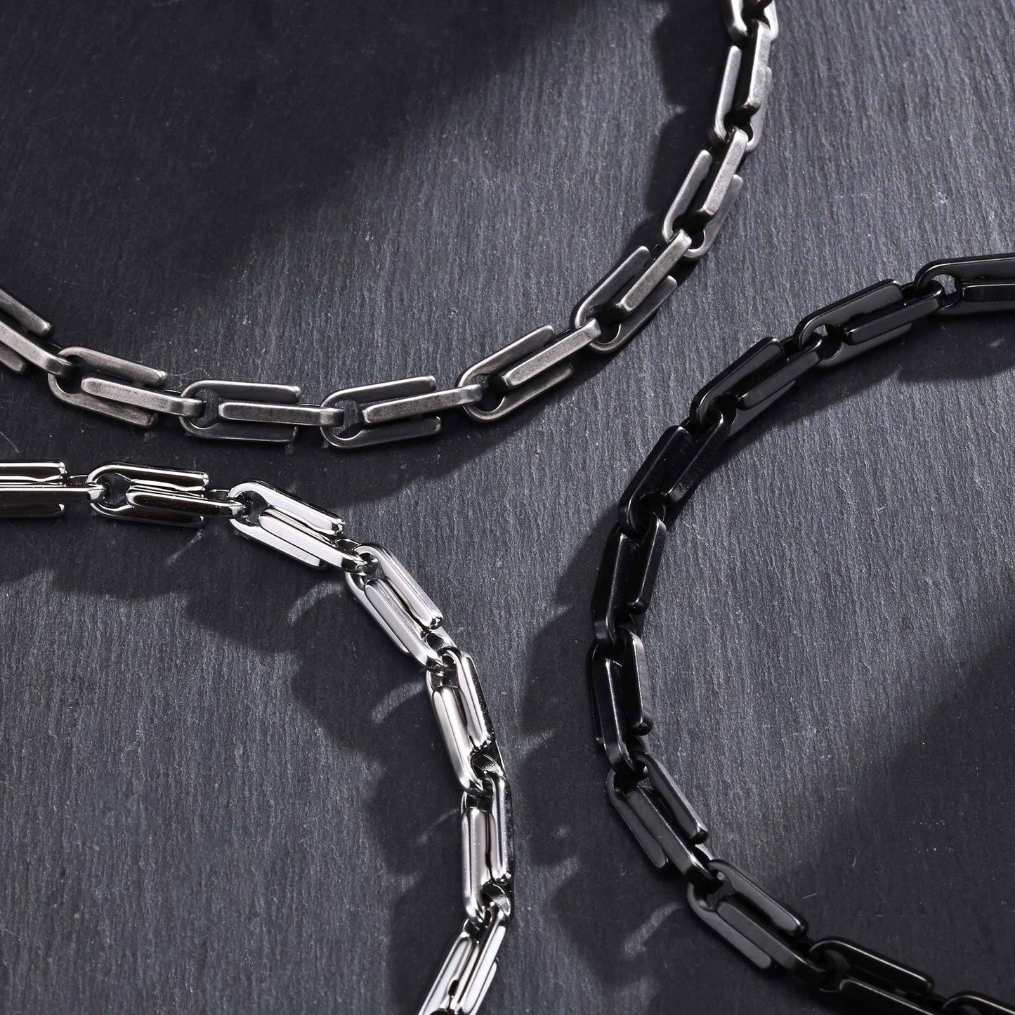 Hip Hop Stainless Steel Handmade Chain Bracelet for Men