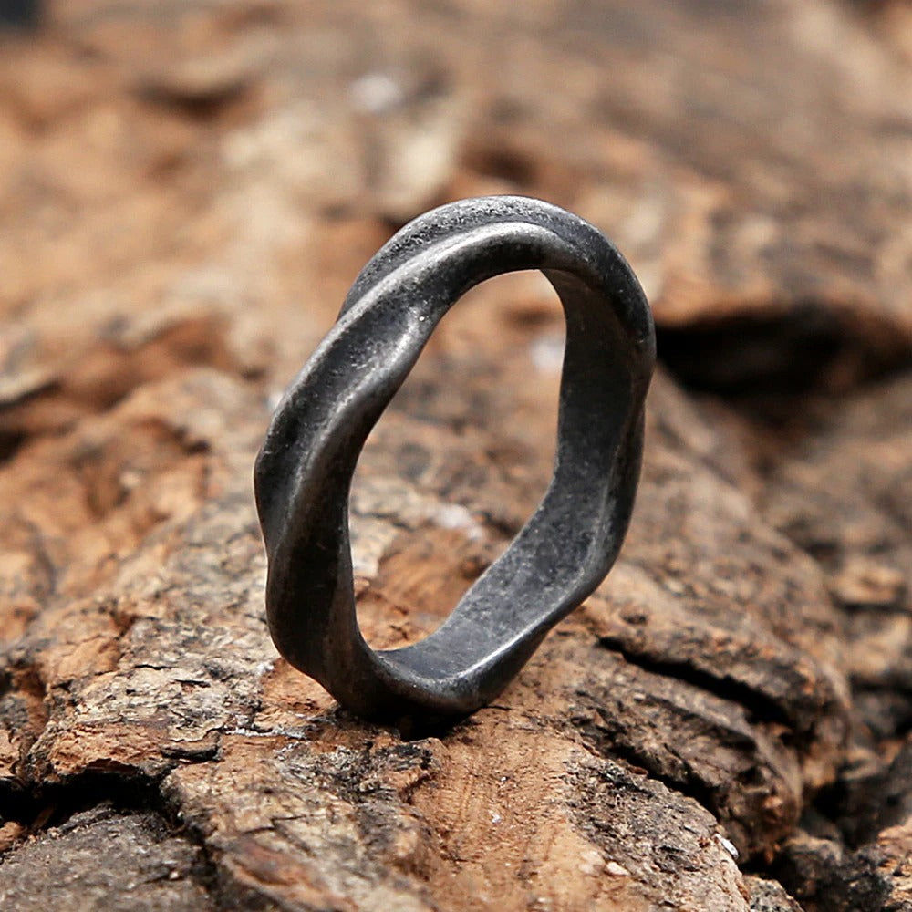 Viking Light Stainless Steel Men's Ring