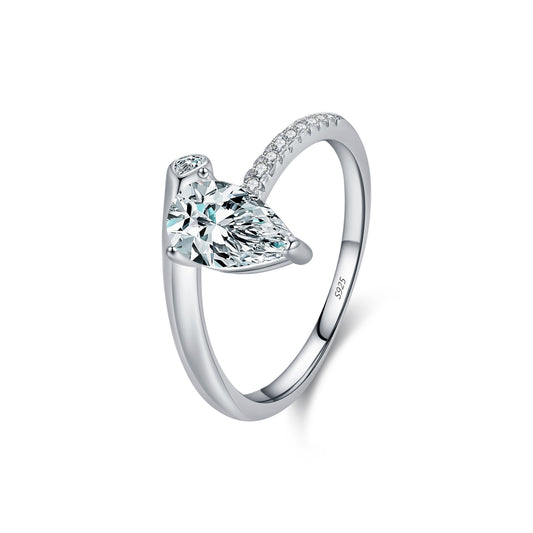 Planderful Everyday Genie Ring – Exquisite Irregular Design with Sparkling Zircon
