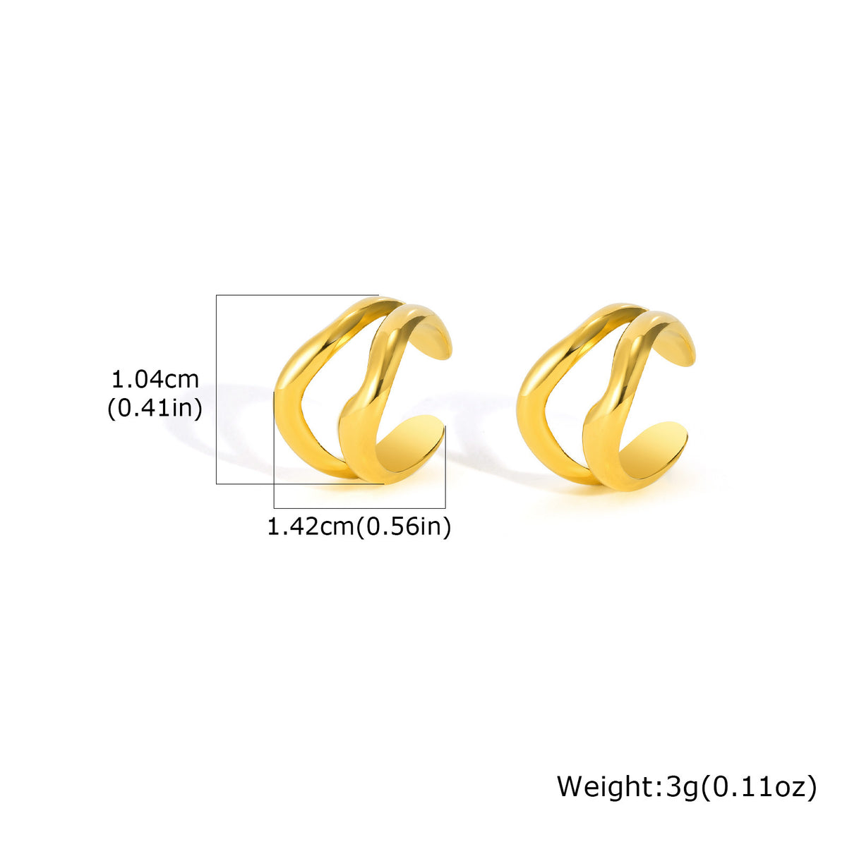 Modern Stainless Steel Earrings