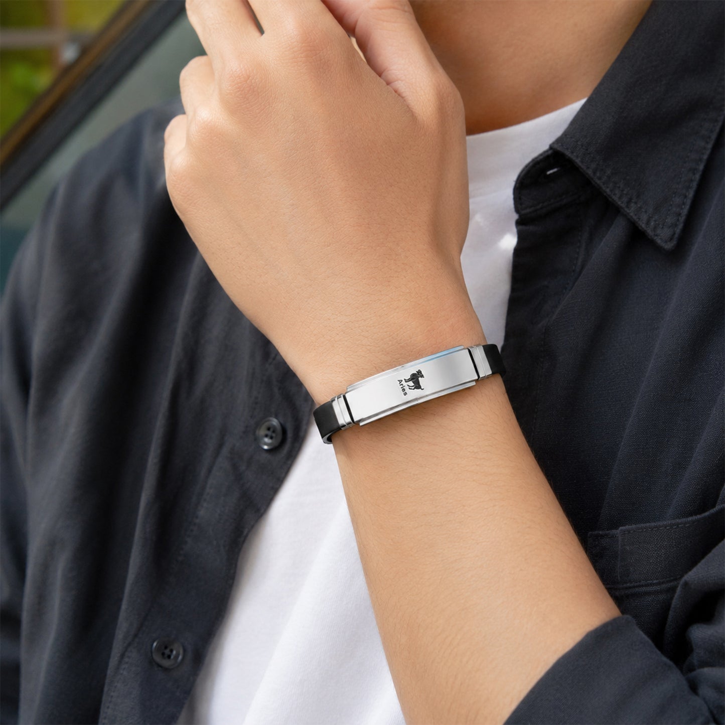 Planderful Twelve Constellations Bracelet Premium Stainless Steel Curved Design For Men Unisex Everyday Gift