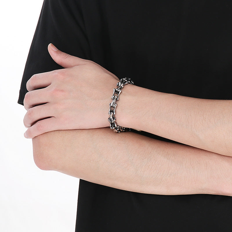 Personalized Skull Buckle Bracelet For Men Planderful