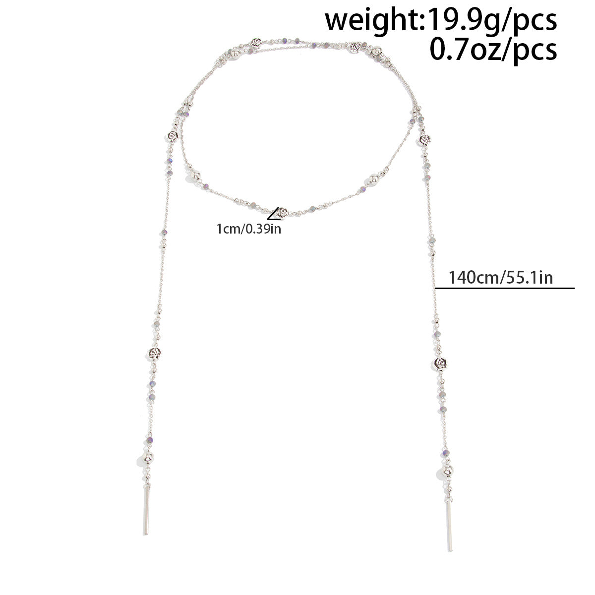 Pearl Rose & Daisy Long Necklace