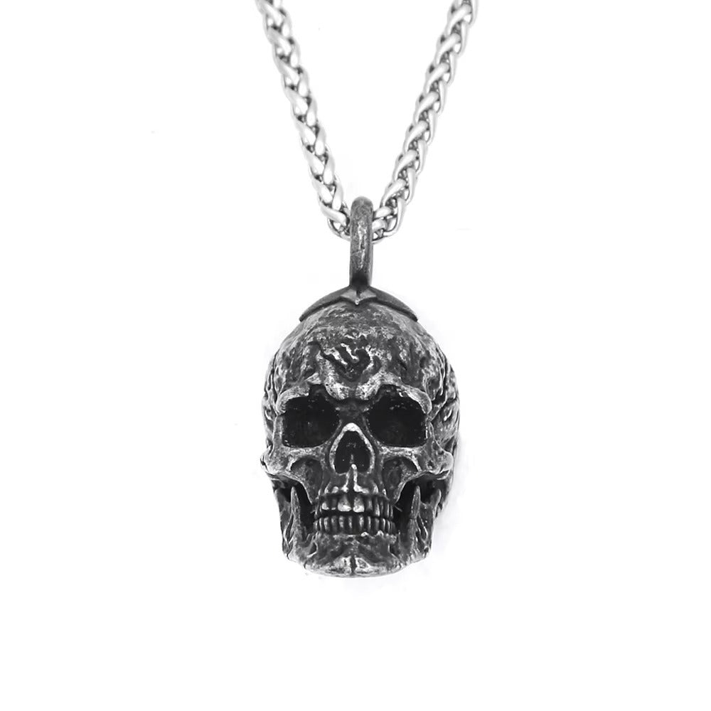 Punk Dark Stainless Steel Men's Pendant Necklace