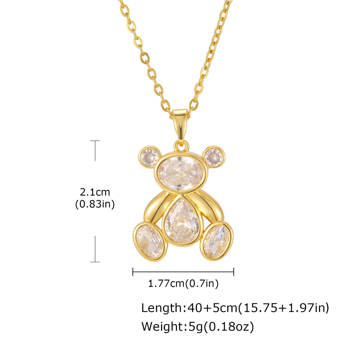 Copper Powder Zirconium – Bear Pendant – Hot-Selling Pendant.