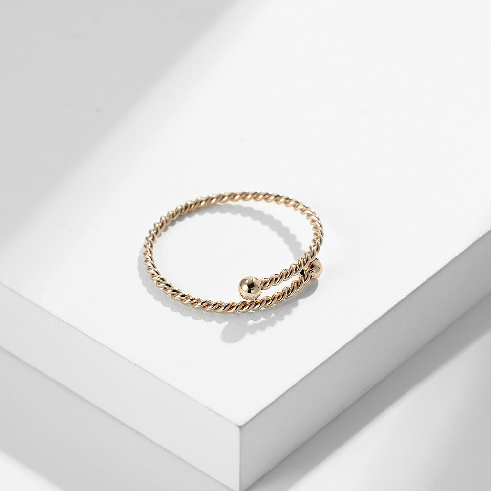 Japan And South Korea's Elastic Wire Rope Cable Ring Jewelry