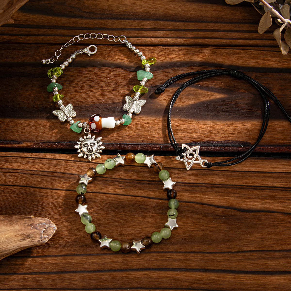 Planderful Vienna Verve Ethnic Wind Star Bracelet For Women Retro Gravel Statement Jewelry