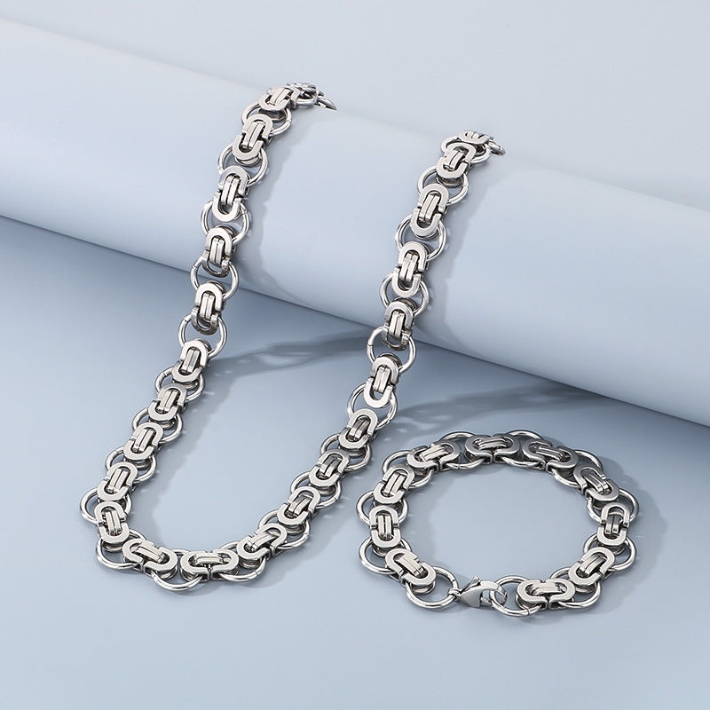 Personalized Hip Hop Emperor Chain Circle Bracelet For Men