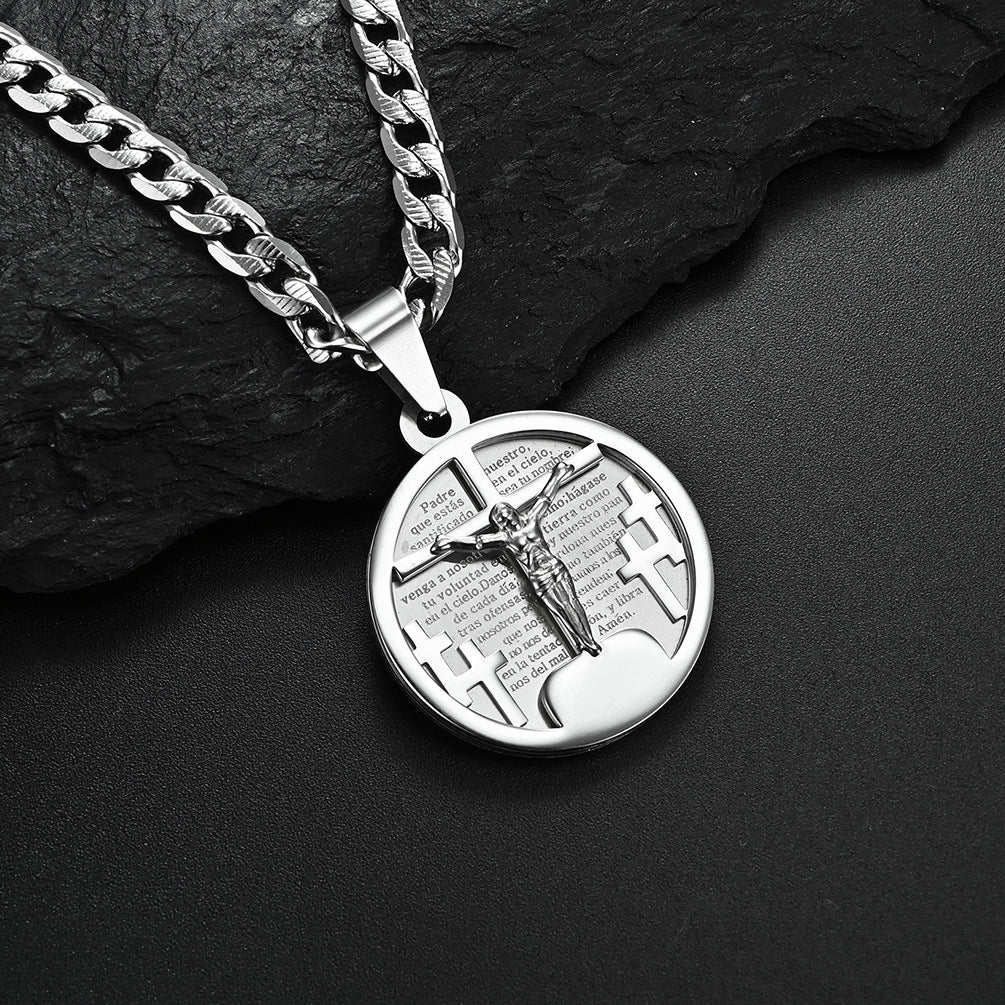 European And American Style Hiphop Exaggerated Cross Necklace