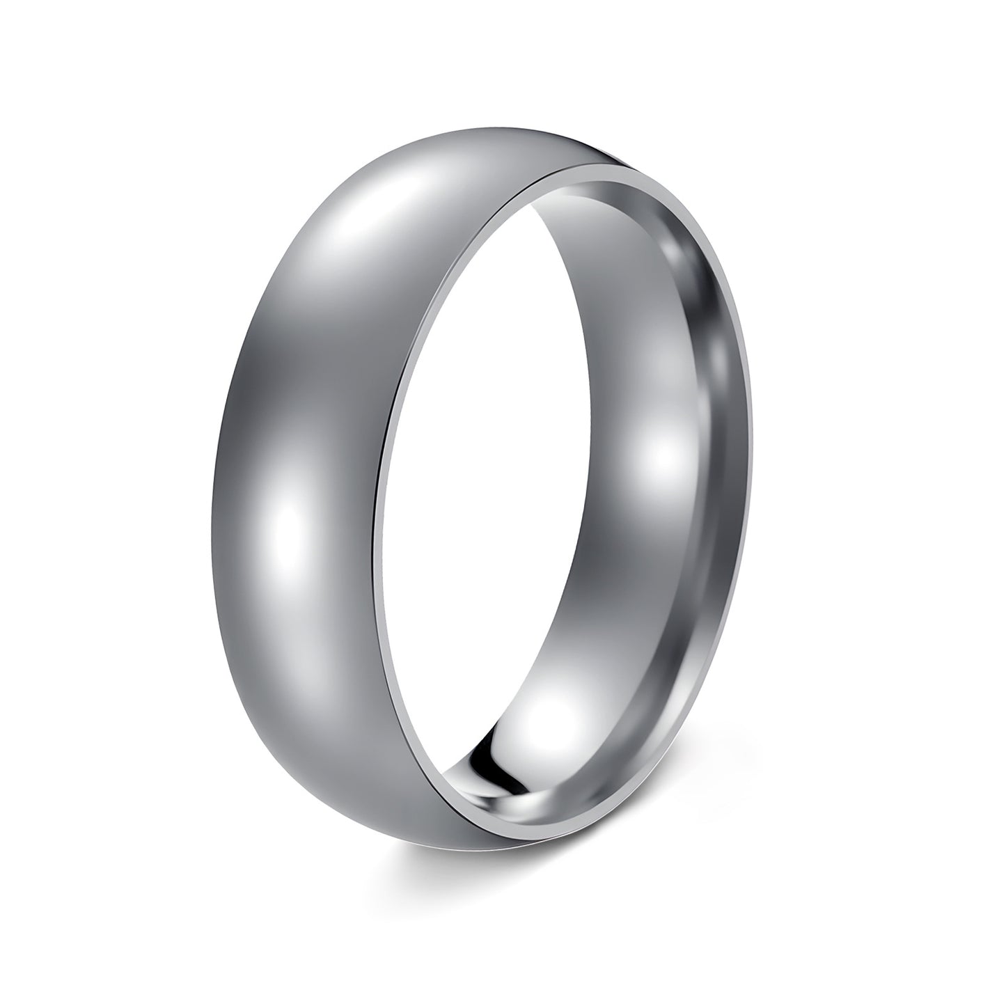 Planderful Stainless Steel Ring Unisex 6mm Minimalist Durable Everyday Wear For Men And Women
